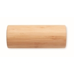 Enceinte personnalisable avec boîtier cylindrique en bambou Escandi couleur bois huitième vue