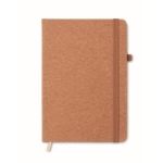 Carnets recyclés personnalisés A5 pages lignées PU Love Recycle couleur marron deuxième vue