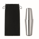 Set à cocktail personnalisé en acier avec shaker de 750 ml Sommelier couleur argenté brillant quatrième vue