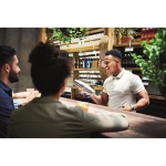 Set à cocktail personnalisé en acier avec shaker de 750 ml Sommelier couleur argenté brillant deuxième vue d'ambiance