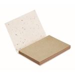 Blocs-notes personnalisables en papier gazon avec graines A7 Seed couleur blanc