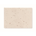 Blocs-notes personnalisables en papier gazon avec graines A7 Seed couleur blanc troisième vue