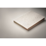 Blocs-notes personnalisables en papier gazon avec graines A7 Seed couleur blanc cinquième vue photographique