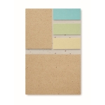 Bloc-notes personnalisés écologiques avec graines de fleurs A7 Fleurs couleur blanc cinquième vue