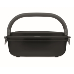 Lunch box en PP avec couvercle hermétique contenance 1L gourmet Delux couleur noir cinquième vue