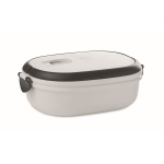 Lunch box en PP avec couvercle hermétique contenance 1L gourmet Delux couleur blanc