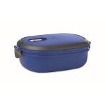 Lunch box en PP avec couvercle hermétique contenance 1L gourmet Delux couleur bleu roi