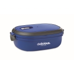 Lunch box en PP avec couvercle hermétique contenance 1L gourmet Delux couleur bleu roi vue principale