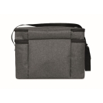 Sacs isothermes personnalisés avec deux compartiments RPET IceCube couleur noir cinquième vue