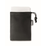Serviettes de sport personnalisées en RPET avec housse Fitness RPET couleur blanc deuxième vue
