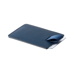 Porte-cartes publicitaire RFID protection cartes de crédit Strap couleur bleu quatrième vue
