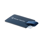 Porte-cartes publicitaire RFID protection cartes de crédit Strap couleur bleu image avec logo 6