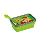 Lunch box en silicone de couleur rétractable de 640 ml Functional couleur vert clair quatrième vue