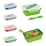 Lunch box en silicone de couleur rétractable de 640 ml Functional diverses couleurs