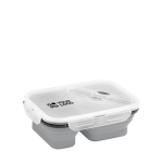 Lunch box en silicone à 2 compartiments 480 et 760ml Division avec zone d'impression