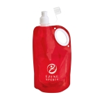 Gourde flexible fabriquée dans un plastique souple 750 ml Comfy couleur rouge image avec logo 4