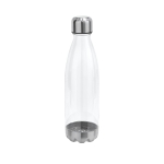 Gourde de sport en tritan avec détails en acier 700 ml UrbanStyle XL couleur transparent