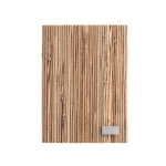Carnet personnalisés durables A5 pages lisses Paille naturelle couleur naturel première vue