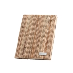 Carnet personnalisés durables A5 pages lisses Paille naturelle couleur naturel