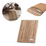 Carnet personnalisés durables A5 pages lisses Paille naturelle diverses couleurs