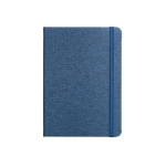 Carnet recyclé avec papier durable A5 feuilles lignées RPET Texture couleur bleu première vue