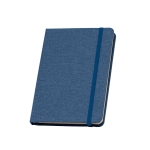 Carnet recyclé avec papier durable A5 feuilles lignées RPET Texture couleur bleu