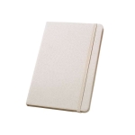 Carnet recyclé avec papier durable A5 feuilles lignées RPET Texture couleur beige