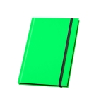 Carnets promotionnel de couleur fluorescente A5 pages lignées Fluor couleur vert clair