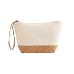 Trousse de toilette en coton et liège 280 g/m² Naturally Strap couleur naturel première vue