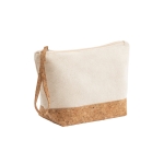 Trousse de toilette en coton et liège 280 g/m² Naturally Strap couleur naturel