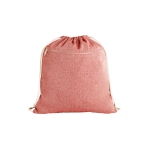Sac à dos en coton recyclé 140 g/m2 Neutral Colors couleur rouge première vue