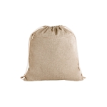 Sac à dos en coton recyclé 140 g/m2 Neutral Colors couleur naturel première vue
