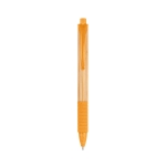 Stylo en bambou avec éléments antidérapants encre bleue Colorclip couleur orange première vue