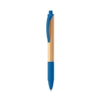 Stylo en bambou avec éléments antidérapants encre bleue Colorclip couleur bleu roi deuxième vue