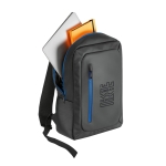 Sac à dos imperméable pour PC de 15,6´´ avec rembourrage Resistant couleur bleu roi image avec logo 4