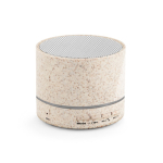 Enceinte portable en fibre de blé avec bluetooth et puissance de 3W couleur naturel