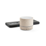 Enceinte portable en fibre de blé avec bluetooth et puissance de 3W couleur naturel quatrième vue