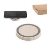 Chargeurs sans fil eco avec base antidérapante Natural Round Fast diverses couleurs