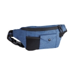 Sac banane avec poche arrière sécurisée et deux poches avant Casual couleur bleu