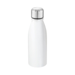 Bouteilles personnalisées finition brillante 500ml City couleur blanc