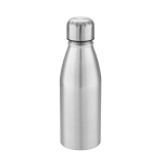 Bouteilles personnalisées finition brillante 500ml City couleur argenté mat