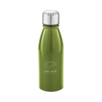 Bouteilles personnalisées finition brillante 500ml City couleur vert clair image avec logo