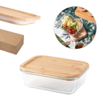 Lunch box hermétiques en verre publicitaires 1 L Glass Nordik Plus diverses couleurs