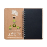 Carnet durable personnalisé avec graines A5 Feuilles lignées A5 Grow couleur beige sixième vue