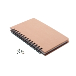 Carnet durable personnalisé avec graines A5 Feuilles lignées A5 Grow couleur beige neuvième vue