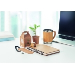 Carnet durable personnalisé avec graines A5 Feuilles lignées A5 Grow couleur beige deuxième vue d'ambiance