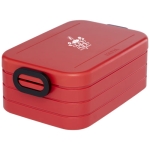 Lunch box avec logo et joint d'étanchéité MEPAL Take a Break Midi couleur rouge vue impression sérigraphique