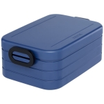 Lunch box avec logo et joint d'étanchéité MEPAL Take a Break Midi couleur bleu marine deuxième vue frontale