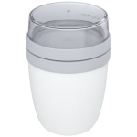 Lunch box avec compartiments séparés 700ml MEPAL Ellipse Breakfast couleur blanc deuxième vue frontale