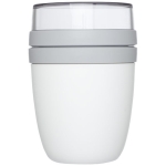 Lunch box avec compartiments séparés 700ml MEPAL Ellipse Breakfast couleur blanc deuxième vue